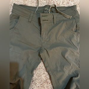 prana olive hiking pants